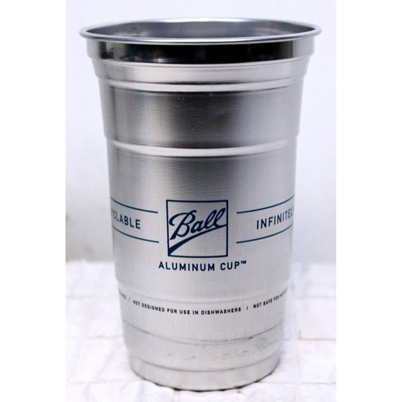 Ball Aluminum Cold Drink Cups 10 Pc 20 oz Reusable Refillable 100% Recyclable - Picture 7 of 11